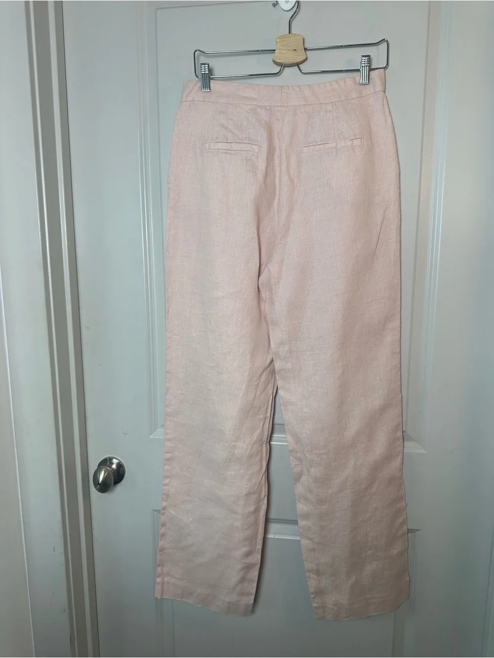 ZARA 2Piece Linen Wide Keg Pants and One Button Blazer Pant set, Medium